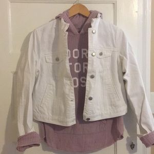 HOT PRICE! 2/$20 White denim jacket